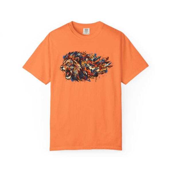 Lion Head Graphic T-Shirt — Colorful Abstract Mane Tee