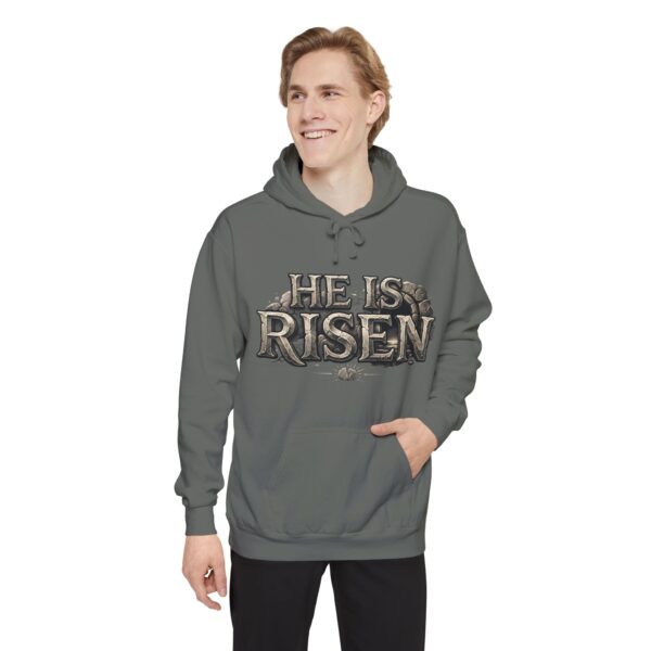 He Is Risen Hoodie — Christian Easter Pullover