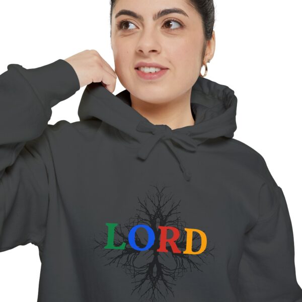 Lord Roots Hoodie — Colorful Tree of Life Christian Pullover