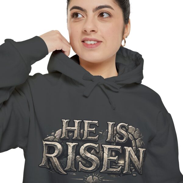 He Is Risen Hoodie — Christian Easter Pullover