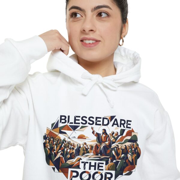 Blessed Are The Poor Hoodie — Religious Faith Graphic Pullover