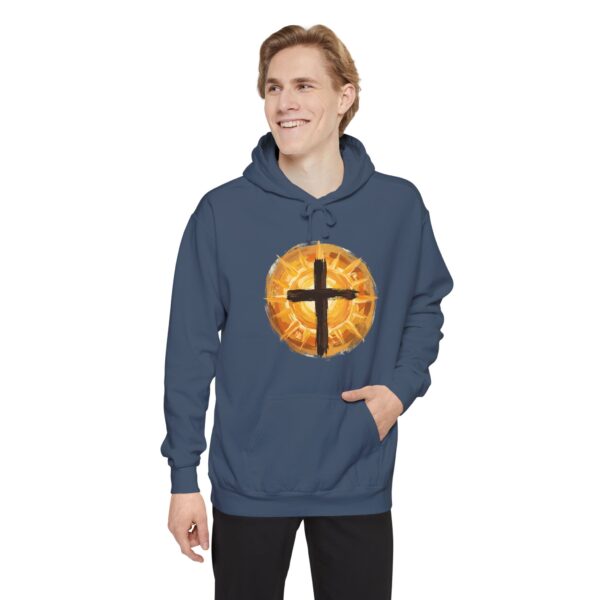 Christian Cross and SunHoodie — Faith Graphic Pullover
