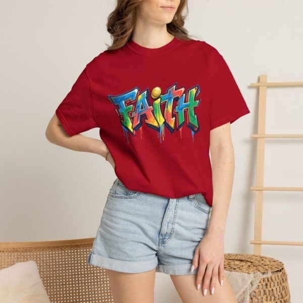 Faith Graffiti T-Shirt — Colorful Street Art Christian Tee