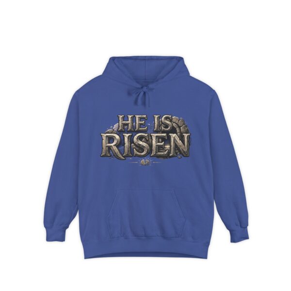 He Is Risen Hoodie — Christian Easter Pullover