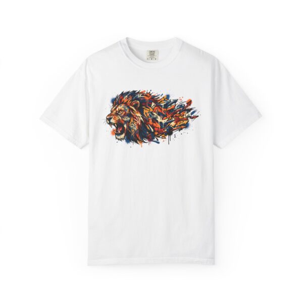 Lion Head Graphic T-Shirt — Colorful Abstract Mane Tee