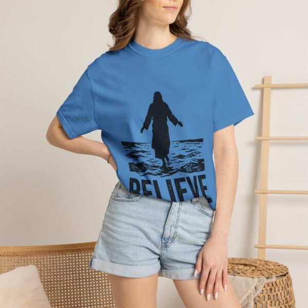 7019216030877400241_2048.jpeg Believe Religious T-Shirt — Faith-Inspired Graphic Tee