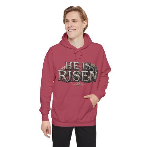 He Is Risen Hoodie — Christian Easter Pullover