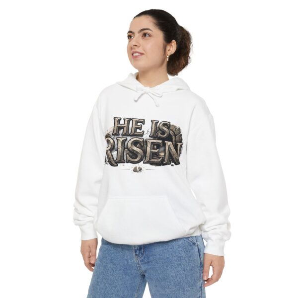 He Is Risen Hoodie — Christian Easter Pullover