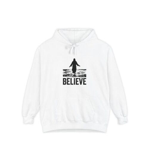 Believe Jesus Walks on Water Hoodie — Vintage Graphic Hoodie
