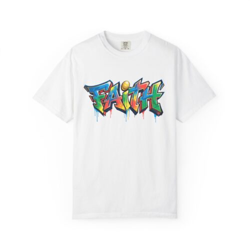 Faith Graffiti T-Shirt — Colorful Street Art Christian Tee