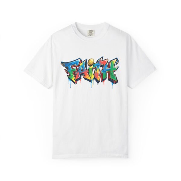 Faith Graffiti T-Shirt — Colorful Street Art Christian Tee