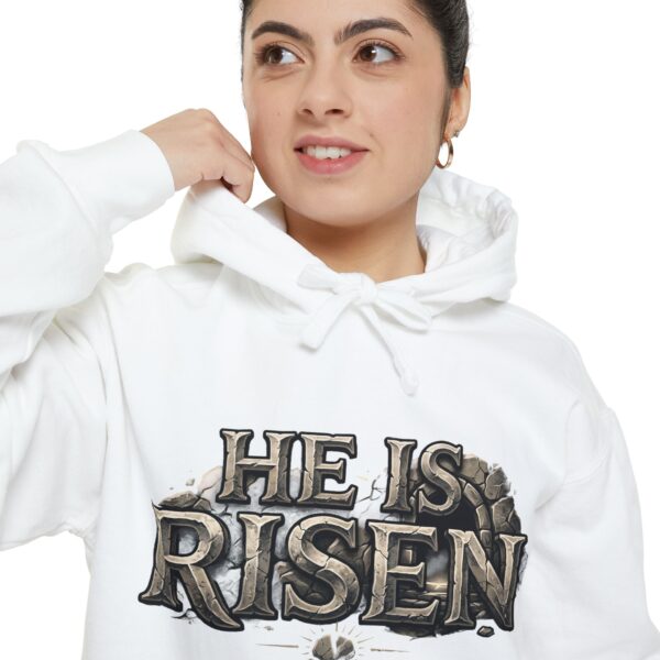 He Is Risen Hoodie — Christian Easter Pullover