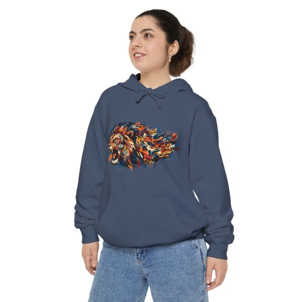 Colorful Lion Hoodie — Abstract Painted Lion Graphic Sweatshirt