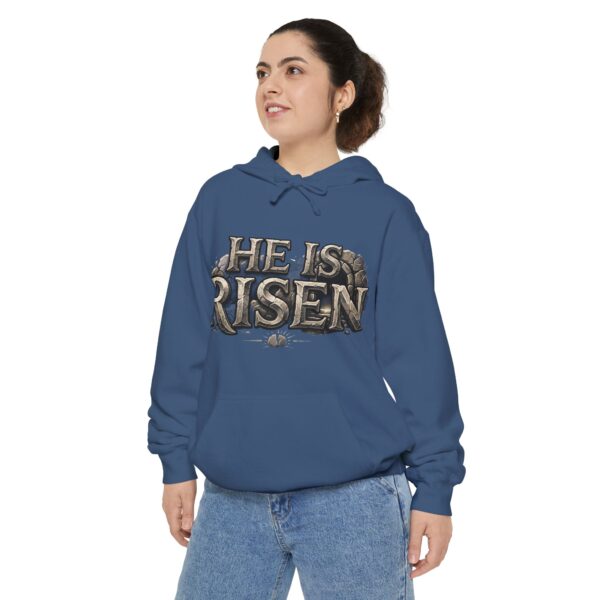 He Is Risen Hoodie — Christian Easter Pullover