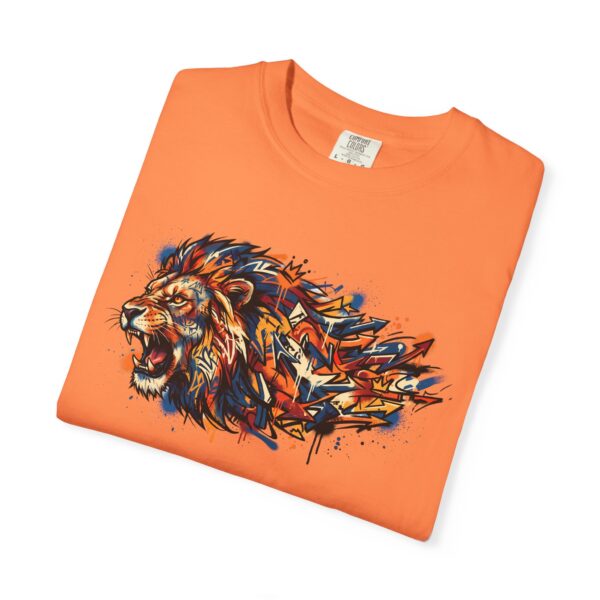 Lion Head Graphic T-Shirt — Colorful Abstract Mane Tee