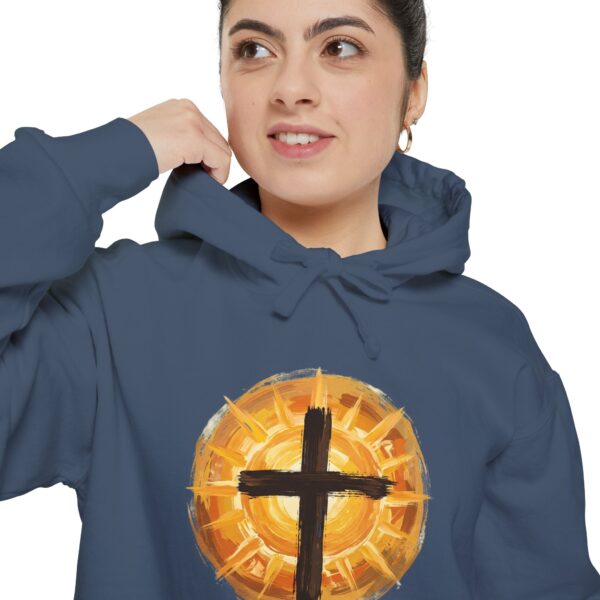 Christian Cross and SunHoodie — Faith Graphic Pullover