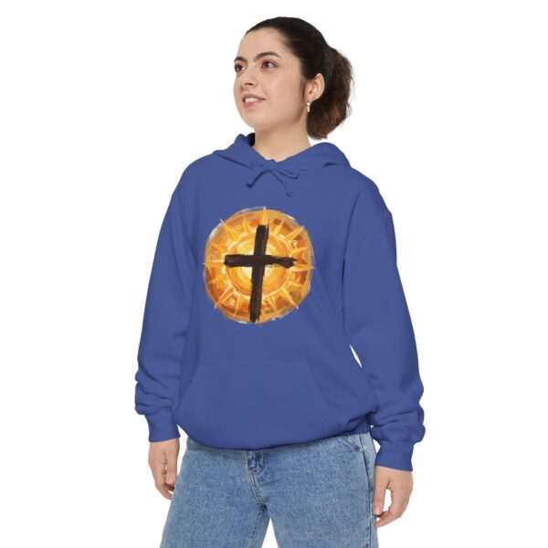 Christian Cross and SunHoodie — Faith Graphic Pullover