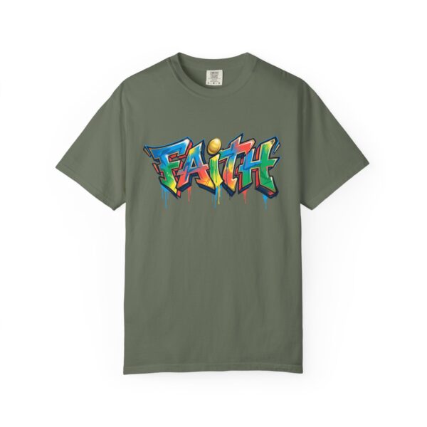 Faith Graffiti T-Shirt — Colorful Street Art Christian Tee