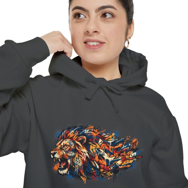 Colorful Lion Hoodie — Abstract Painted Lion Graphic Sweatshirt