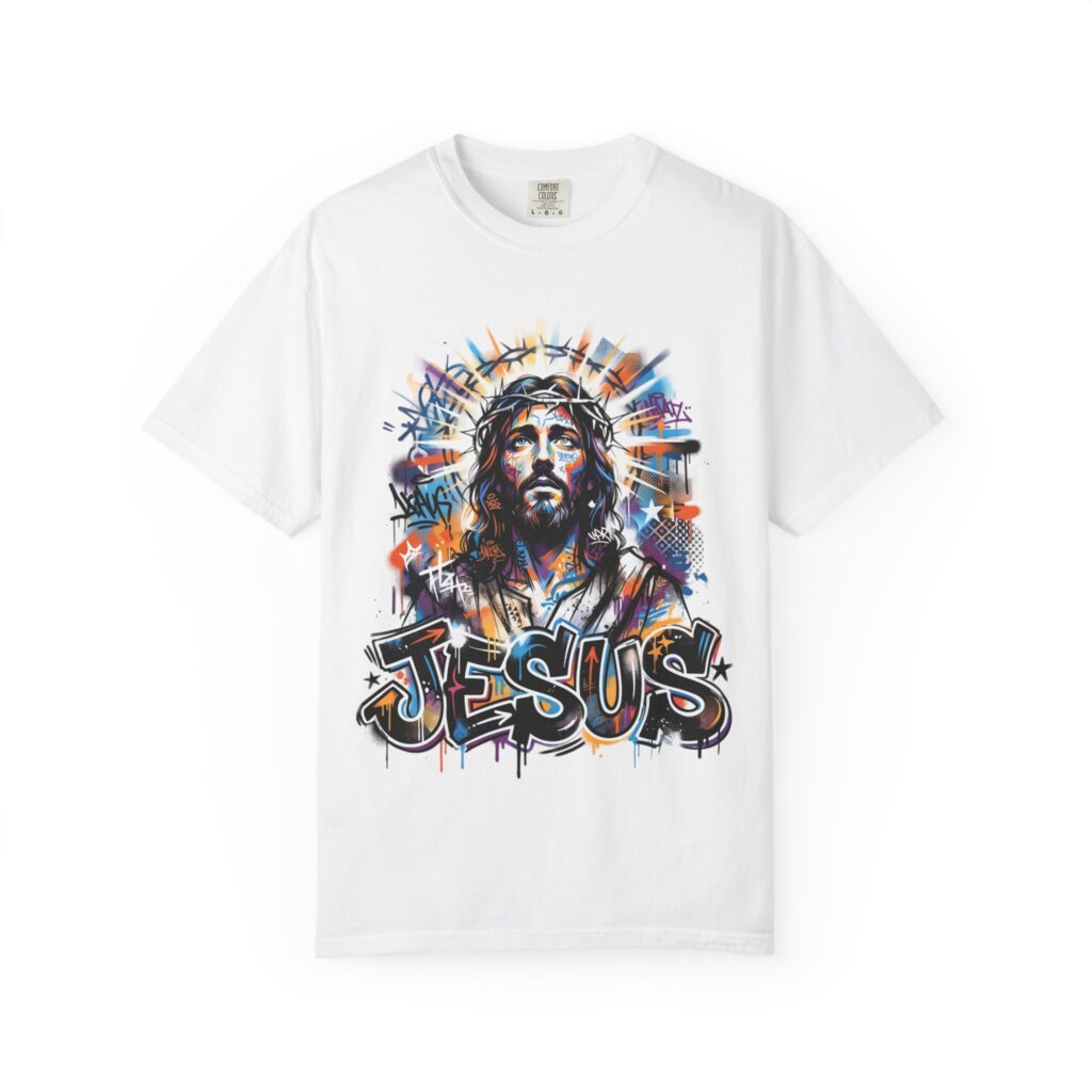 Jesus Graffiti T-Shirt — Urban Christian Streetwear Tee