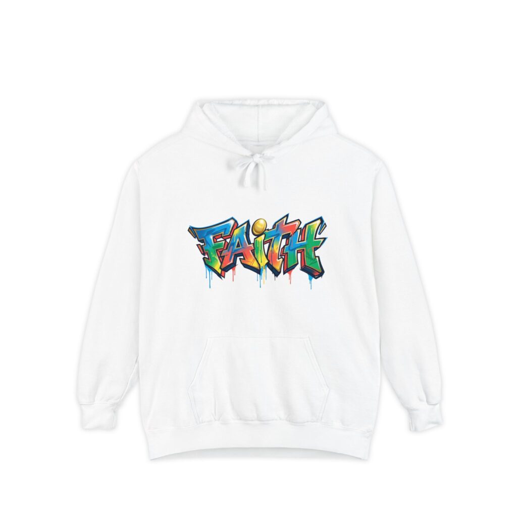 Faith Graffiti Hoodie — Bold Colorstreet Urban Pullover