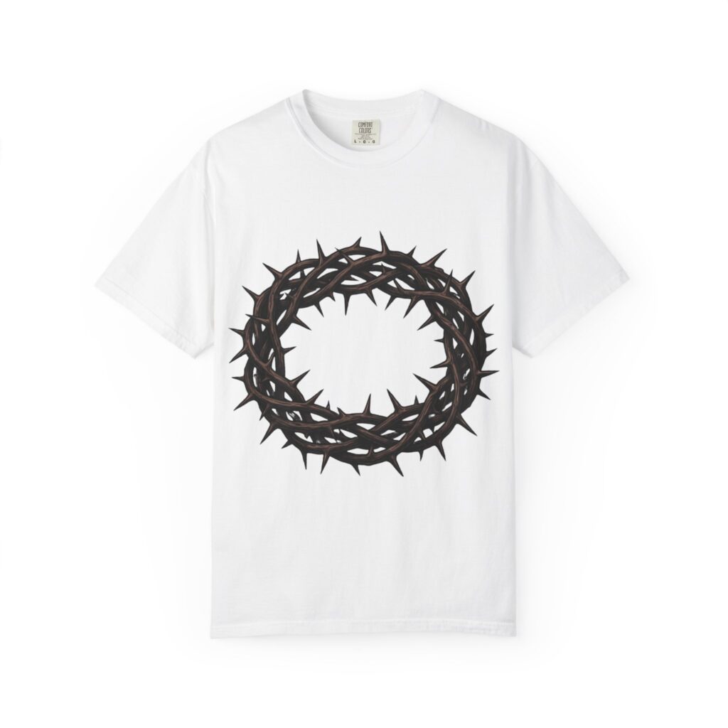 Crown of Thorns Graphic T-Shirt — Minimal Religious Symbol Tee