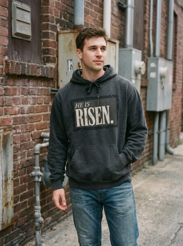 20261026235155-1f1d1983-972c-65d6-b2dc-1e5310dee2c6-1.jpg He is Risen Comfort Colors Unisex Hoodie