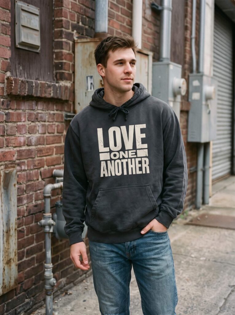 Love One Another Comfort Color Unisex Hoodie